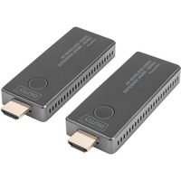 Digitus Extendeur vidéo sans fil 4K HDMI > HDMI, 30 mètres, Extension HDMI Noir/Argent