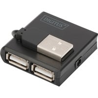Digitus USB 2.0 4 ports, Hub USB Noir