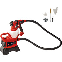 EINHELL Système de pulvérisation de peinture sans fil Power X-Change TE-SY 18/90 Li-Solo, 18 Volt, Pistolet de pulvérisation Rouge/Noir