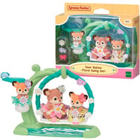 EPOCH Sylvanian Families - Set de jeu Bébés cerf avec balançoire fleurie, Jouets de construction 