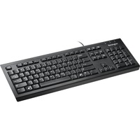 Kensington Clavier filaire ValuKeyboard - /USB Noir, Layout DE, Taille réelle (100 %), Avec fil, USB, QWERTZ, Noir