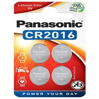 Panasonic CR-2016EL/4B pile domestique Batterie à usage unique CR2016 Lithium Batterie à usage unique, CR2016, Lithium, 3 V, 4 pièce(s), 165 mAh