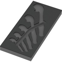 Wera 9832 Insert en mousse pour ensemble 6004 Joker 1, vide, Dépôt Noir/gris