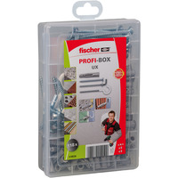 fischer Meister-Box chevilles universelles UX + vis + crochet Gris clair