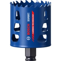 Bosch EXPERT TOUGH MATERIAL scie de forage Perceuse 1 pièce(s), Scie à trou Unique, Perceuse, Brique, Plastique, Carrelage mural en céramique doux, Acier inoxydable, Bois, Noir, Bleu, Rouge, Carbone tungstène (TC), 6 cm