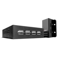 Lindy 42681 prolongateur réseau Émetteur et récepteur réseau Noir, Rallonge USB Noir, Émetteur et récepteur réseau, 50 m, 480 Mbit/s, Cat5, Cat5e, Cat6, NS1021, Bronze phosphoreux