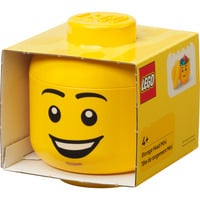 Room Copenhagen Tête de rangement LEGO "Happy Boy", mini, Boîte de rangement Jaune
