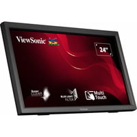 ViewSonic TD2423 écran plat de PC 59,9 cm (23.6") 1920 x 1080 pixels Full HD LED Écran tactile Multi-utilisateur Noir Moniteur Noir (Mat), 1x HDMI, 1x DVI, 1x VGA, 2x USB-A, 59,9 cm (23.6"), 1920 x 1080 pixels, Full HD, LED, 7 ms, Noir