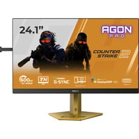 AOC AGON PRO CS24A écran plat de PC 61,2 cm (24.1") 1920 x 1080 pixels Full HD LED Noir Moniteur gaming  Noir/Or, 61,2 cm (24.1"), 1920 x 1080 pixels, Full HD, LED, 0,5 ms, Noir