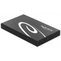 DeLOCK Boîtier externe pour disque dur/SSD 2,5" SATA, Boîtier disque dur Noir, 42611