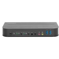 Digitus Commutateur KVM, 2 ports, 4K 60 Hz, 2 x entrées DP, 1 x sortie DP/HDMI, Switch KVM Noir, 2 ports, 4K 60 Hz, 2 x entrées DP, 1 x sortie DP/HDMI, 4096 x 2160 pixels, 4K Ultra HD
