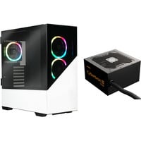 Enermax boîtier midi tower Blanc | 1x USB-A | 1x USB-C | RGB | Verre Trempé
