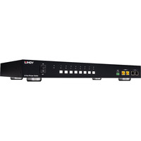 Lindy 8 Port IPower Switch multiprise Noir, Avec mesure en ligne, Commutable, 1U, Métal, Noir, 8 sortie(s) CA, Coupleur C13