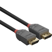 Lindy Câble Anthra Line DisplayPort 1.2, 10m Noir, 10m, 10 m, DisplayPort, DisplayPort, Mâle, Mâle, 4096 x 2160 pixels