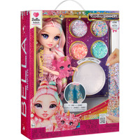 MGA Entertainment Rainbow Shimmers with Slime Fashion Doll - Bella (pink), Poupée Rainbow High Rainbow Shimmers with Slime Fashion Doll - Bella (pink), Poupée mannequin, Femelle, 4 an(s), Garçon/Fille, 280 mm, Multicolore
