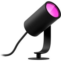 Philips Hue Spot extérieur Lily, Lumière LED Noir, Philips Hue White and Color ambiance Spot extérieur Lily, Eclairage intelligent par suspension, Noir, LED, Aluminium, Ampoule(s) non remplaçable(s), Blanc