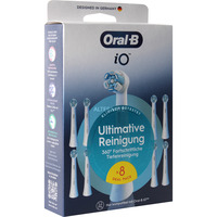 Procter & Gamble Oral-B iO Ultimative Reinigung 8er, Tête brosse à dent électrique Blanc, 8 pièce(s), Blanc, 3 mois, Oral-B, 106 mm, 34 mm