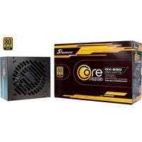 Seasonic CORE GX-650-V2 alimentation modulaire 650 watt Noir, 1x 12V-2x6, 2x PCIe