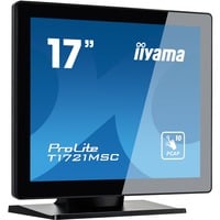 iiyama ProLite T1721MSC-B2 écran plat de PC 43,2 cm (17") 1280 x 1024 pixels SXGA LED Écran tactile Dessus de table Noir Moniteur Noir (Mat), 1x HDMI, 1x VGA, 43,2 cm (17"), 1280 x 1024 pixels, SXGA, LED, 5 ms, Noir