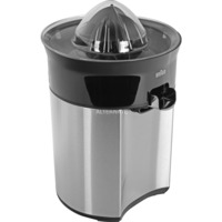 Braun CJ5050 BK presse-agrume électrique 60 W Noir, Métallique, Appareil presse-agrumes Noir/en acier inoxydable, Noir, Métallique, Black, 60 W, 162 mm, 170 mm, 258 mm
