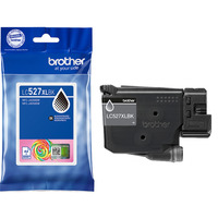 Brother Cartouche d'encre haute capacité LC527XLBK d'origine - Noir Rendement élevé (XL), Noir, Encre à pigments, 1 pièce(s), 3000 pages, Paquet unique