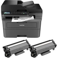 Brother MFC-L2827DWXL imprimante multifonction Laser A4 1200 x 1200 DPI 32 ppm Wifi Gris foncé, Laser, Impression mono, 1200 x 1200 DPI, A4, Impression directe, Noir, Gris