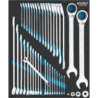 Hazet Jeu de clés à molette 163D-9/42, taille 1/2++, Clé plate 