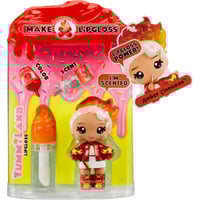 MGA Entertainment Yummiland Lip Gloss Doll Series 2- Cinnamon Spice (Amber Cinnamon), Poupée Mini poupée, Femelle, 4 an(s), 100 mm, Multicolore