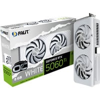 Palit GeForce RTX 5060 Ti OC WHITE 8GB, Carte graphique Blanc