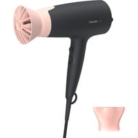 Philips 3000 series BHD350/10 Sèche-cheveux Noir/rosé, CC, Noir, Rose, Anneau de suspension, 1,8 m, 2100 W, 220 - 240 V