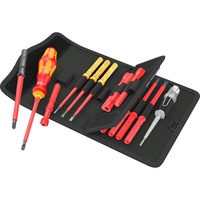 Wera Kraftform Kompakt VDE 18 Universal 1 Tool Finder, 18 pièces, Tournevis Rouge/Jaune