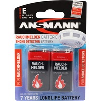 Ansmann 1515-0006 pile domestique Batterie rechargeable 9V Alcaline Batterie rechargeable, 9V, Alcaline, 9 V, 2 pièce(s), Cd (cadmium), Hg (mercure)
