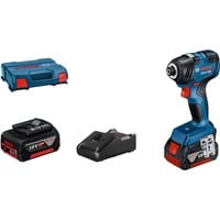 Bosch BOSCH GDR 18V-200 + accessoires, Visseuse à choc Bleu/Noir, Visseuse à percussion, Poignée de pistolet, 1/4", Noir, Bleu, 3400 tr/min, 3400 tr/min