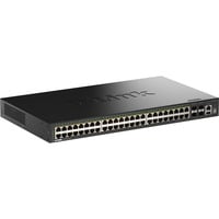 D-Link DGS-1530-52P/E commutateur réseau Géré L2 Gigabit Ethernet (10/100/1000) Connexion Ethernet, supportant l'alimentation via ce port (PoE) Noir, Switch Noir, Géré, L2, Gigabit Ethernet (10/100/1000), Full duplex, Connexion Ethernet, supportant l'alimentation via ce port (PoE), Grille de montage