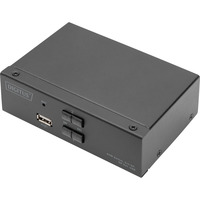 Digitus Commutateur KVM DisplayPort 2x1, Switch KVM Noir