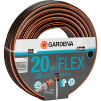 GARDENA Tuyau Comfort FLEX 13 mm (1/2") Noir/Orange, 20 m, Noir, Gris, Orange, Tuyau seulement, 25 bar, 1,3 cm, 1/2