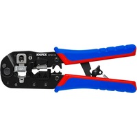 KNIPEX Pince à sertir pour connecteurs Western Bleu/Rouge