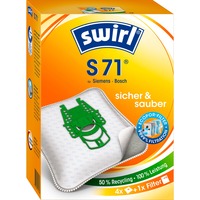 Swirl S 71 Accessoires et fournitures pour aspirateur, Sac pour aspirateur Orange, Blanc, Siemens, Bosch, Boîte, 4 pièce(s), 1 pièce(s)