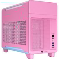 Thermaltake TR100 boîtier mini tower rose fuchsia | 2x USB-A | 1x USB-C