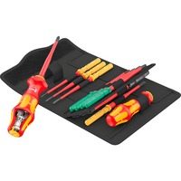 Wera Kraftform Kompakt Turbo i 1 Tool Finder, 16 pièces, Clés mixtes à cliquet Rouge/Jaune