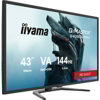 iiyama G-Master Red Eagle G4380UHSU-B2 42.5" 4K UHD Moniteur gaming  Noir, 144 Hz, HDMI, DisplayPort, USB-C, Audio 