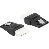 DeLOCK Adaptateur ATX 4 broches femelle vers SATA 15 broches femelle Noir