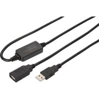 Digitus Câble d'extension USB 2.0 actif, 15 mètres Noir