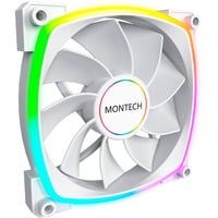 Montech RX140 PWM 140x140x25 ventilateur de boîtier RGB  Blanc, 140 x 140 x 25 mm