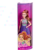  Poupée Barbie Fashionista en haut en jersey et jupe plissée 
