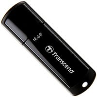 Transcend JetFlash 700, Clé USB Noir brillant, 16 Go, USB Type-A, 3.2 Gen 1 (3.1 Gen 1), Casquette, 8,5 g, Noir
