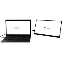 Verbatim 49591 écran plat de PC 35,6 cm (14") 1920 x 1080 pixels Full HD LCD Écran tactile Noir Moniteur Noir, 1x HDMI, 2x USB-C, 1x USB-A, 35,6 cm (14"), 1920 x 1080 pixels, Full HD, LCD, 6 ms, Noir