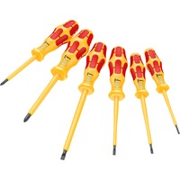 Wera 1060 i/1062 i/6 Jeu de tournevis Kraftform VDE Jaune/Rouge