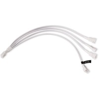 Alphacool Câble en Y répartiteur 4 broches vers 4x 4 broches PWM, 30cm Blanc