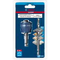 Bosch Expert 2 608 900 527 accessoire de perceuse Adaptateur pour scie cloche Bleu, Adaptateur pour scie cloche, Tige hexagonale, Métal, Tuyau, Plastique, Profil, Bois avec clous, Bleu, Argent, 80 mm, 3,37 cm